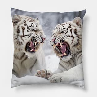 Tiger Animal Nature Majestic Wilderness Pillow