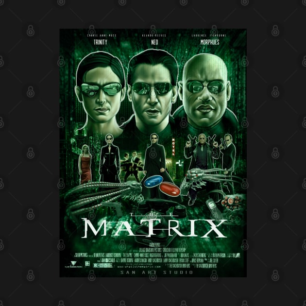 The Matrix 1999 Art by SAN ART STUDIO 