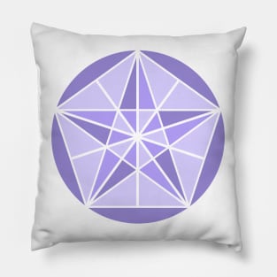 Purple Crystal Star Pillow