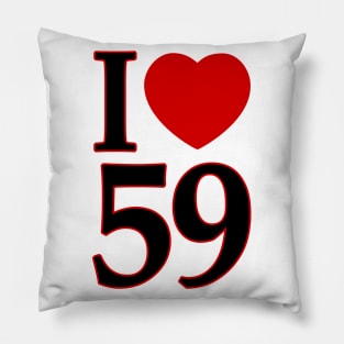 I Love 59 Pillow