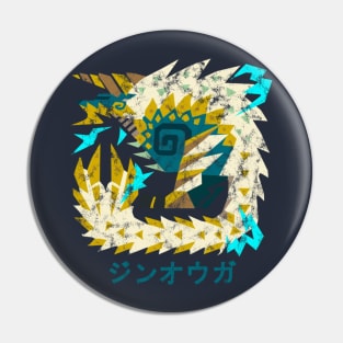 Monster Hunter World Iceborne Zinogre Kanji Pin