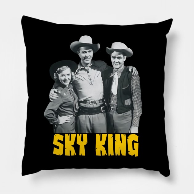 Sky King - Group - 50s/60s Tv Show Pillow by wildzerouk