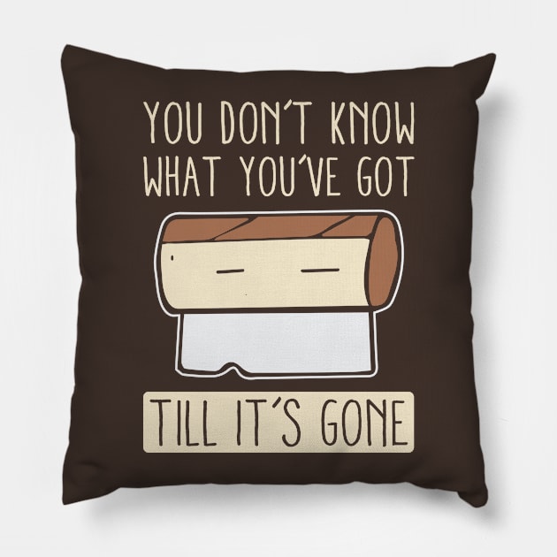 You Don't Know What You've Got Til It's Gone Pillow by teevisionshop