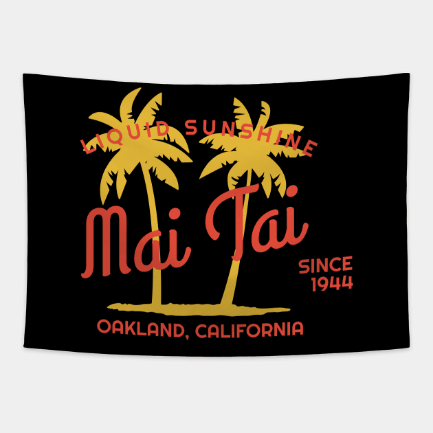 Mai Tai - Liquid sunshine Tapestry by All About Nerds