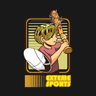 Extreme Sport Baseball Softball design T-Shirt