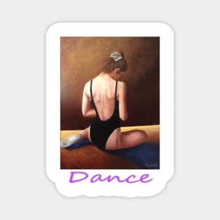 Dancer woman girl sitting Magnet