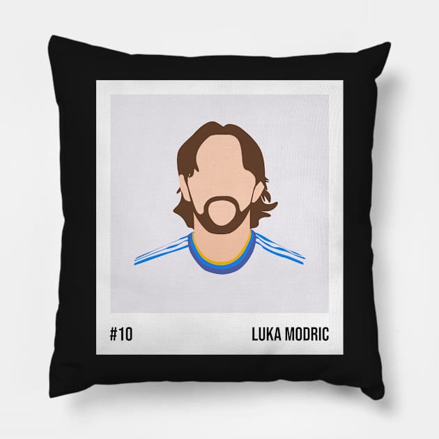 Luka Modric Minimalistic Camera Film Pillow by GotchaFace