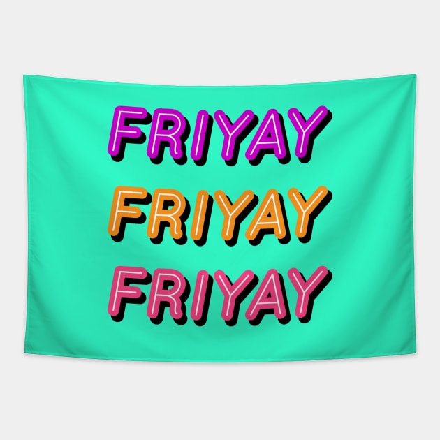 FRIYAY Tapestry by designminds1