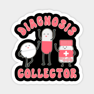 Valentines Day Chronic Illness Invisible Diagnosis Collector Magnet