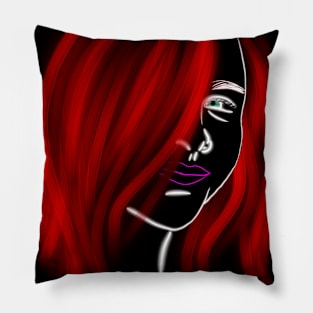 luminous girl Pillow