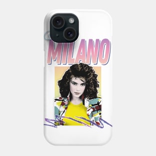 Alyssa Milano / 80s Styled Aesthetic Retro Design Phone Case