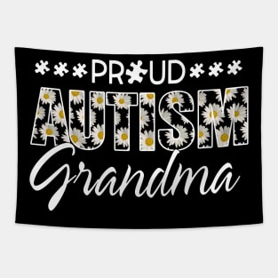 Daisy Autism Awareness Proud Autism Grandma Tapestry