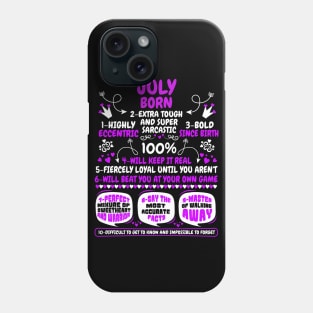 July Born Phone Case