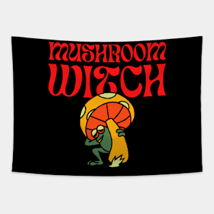 Mushroom Witch Tapestry