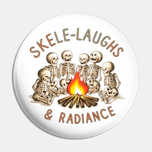 Skele-Laughs & Raiance Funny Pin