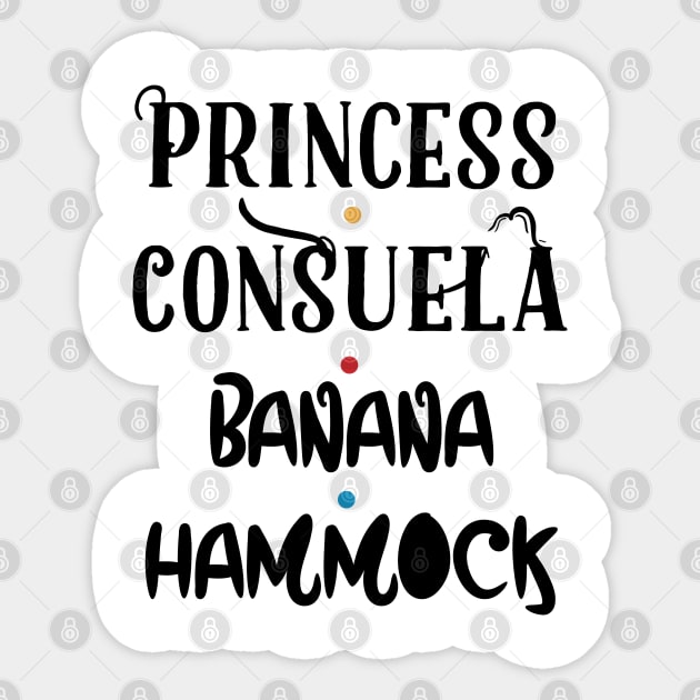 rødme Fortælle Vask vinduer Pop Threads Princess Consuela Banana-Hammock Funny 90s TV Show Graphic Tee  - Princess Consuela Banana Hammock - Sticker | TeePublic