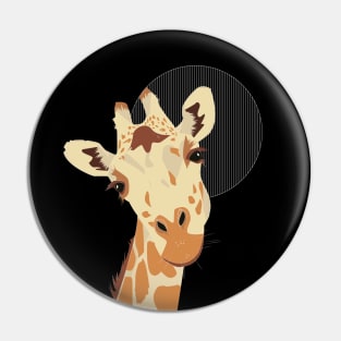 Animal Vignette: West African Giraffe Pin