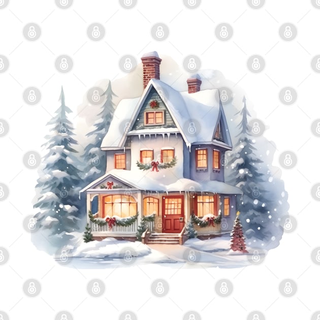 Holidays Christmas House by beangeerie