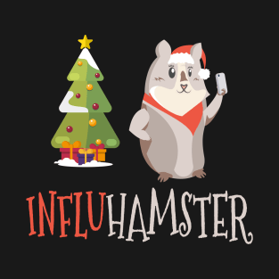 Cute Mountain Guinea Pig Hamster Influencer InfluHamster T-Shirt