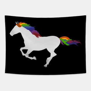 Rainbow Horse Tapestry