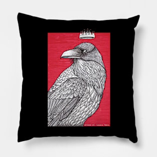 Ink Raven King Pillow