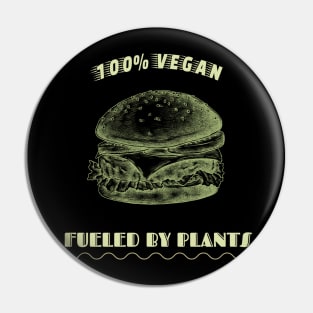100% Vegan Pin