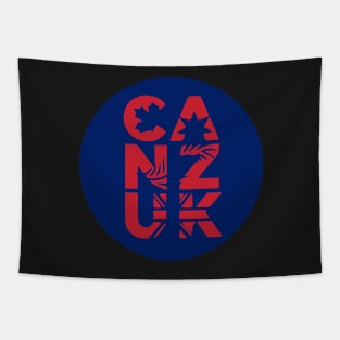 CANZUK Circle Design Tapestry