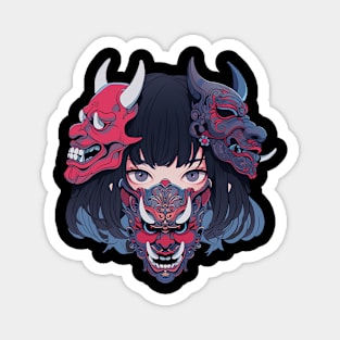 oni mask Magnet