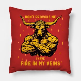 Taurus quote-For mythology art lovers Pillow