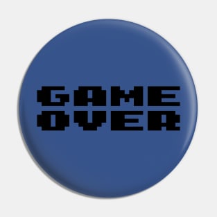 Gaming Nerd Game Over Pin