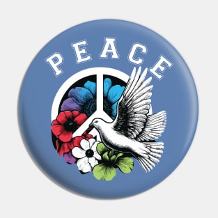 Israeli-Palestinian peace and love Pin