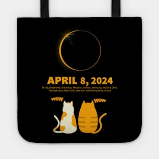 Cats Watching The Total Solar Eclipse Tote