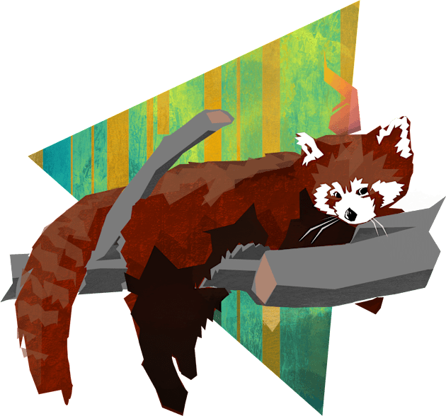 Red Panda Kids T-Shirt by Izzy Peters