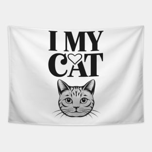 I Love My British Longhair Cat Ears Cat Breed Tapestry