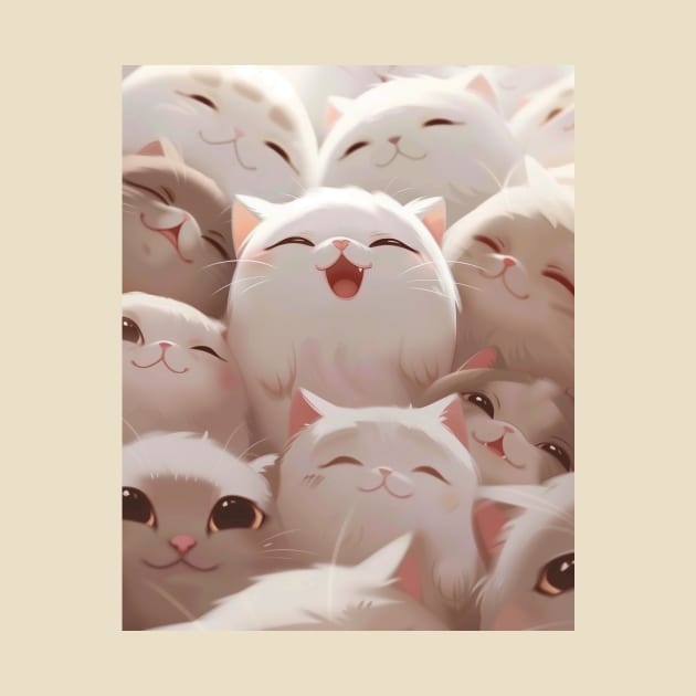 Kawaii Little Cats by Vlaa