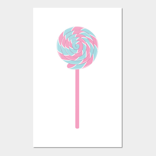 Lollipop Cotton Candy Lollipop Cartel E Impresion Artistica Teepublic Mx