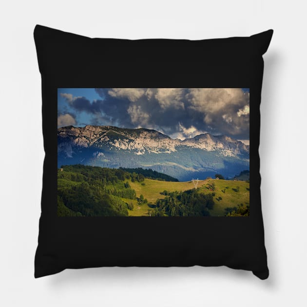 Bucegi mountains in Romania Pillow by naturalis