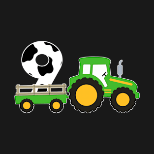 Kids 9th Birthday Boys Tractor Farmer Birthday T-Shirt