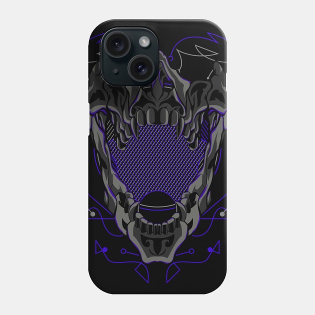 skull steel Phone Case by SHINIGAMII