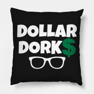 Dollar Dorks (White) Pillow