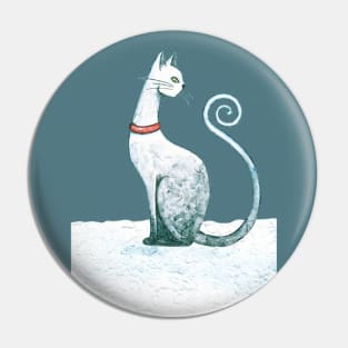 Winter Cat Pin