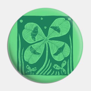 Four-Leafed Clover Pin