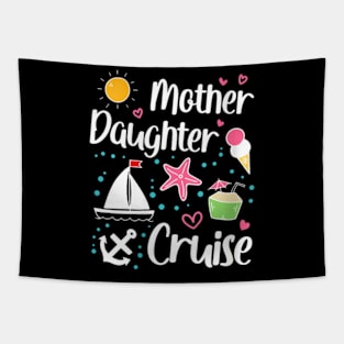 Womens Mother Daughter Cruise Trip 2023 Family Holiday Vacation V-Neck T-Shirt Tapestry