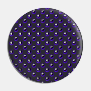 Yin Yang Design - Purple Color Pattern Pin