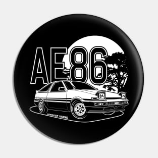 AE86 TRUENO (White Print) Pin