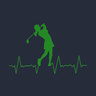 Golf Heartbeat Green T-Shirt