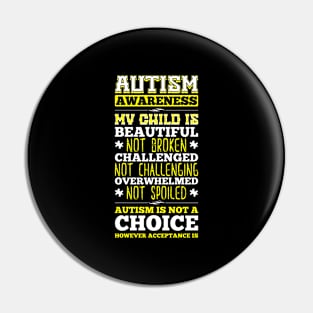 My Child Is Beautiful Not Broken Autism Quote Pin