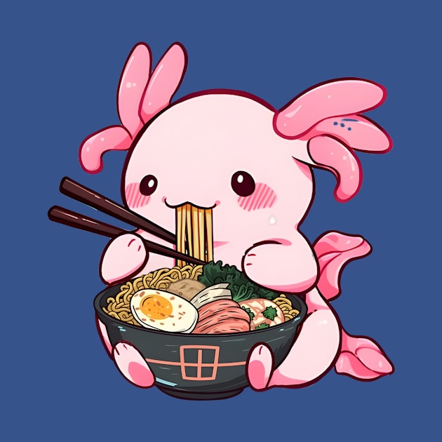 Ramen Axolotl by LaainStudios