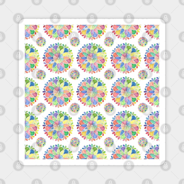 Watercolor Mandala Magnet by Shine Design Blossom