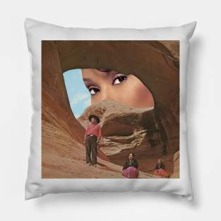 Desery Eye - Surreal/Collage Art Pillow